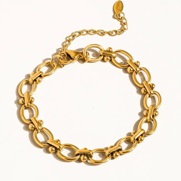 Willow Braided Gold Chain Bracelet
