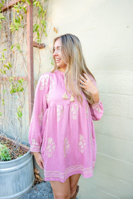 Lacey Pink Dress