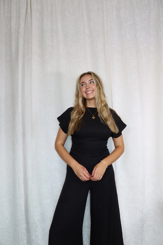 Darla Black Jumpsuit