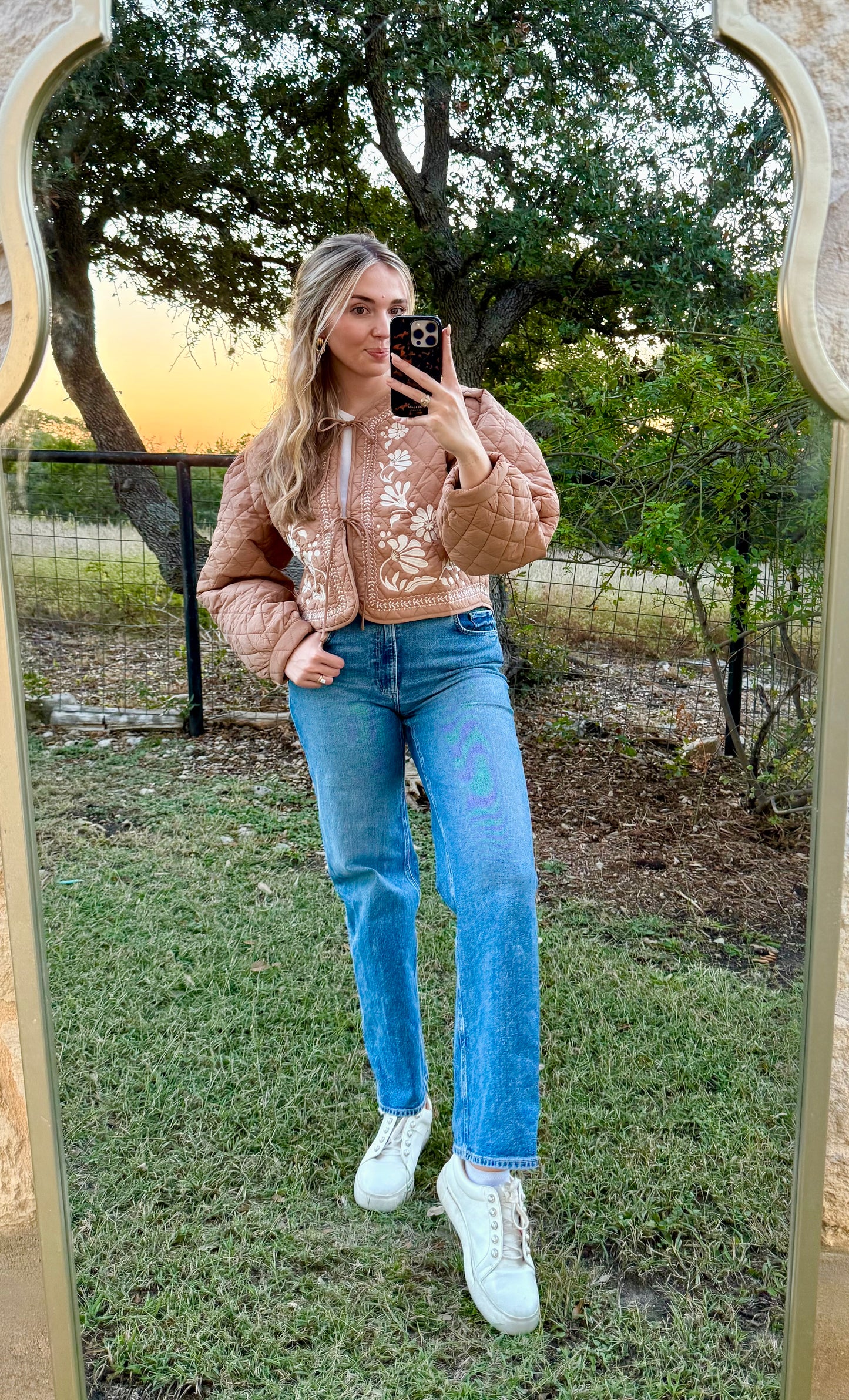 Paisley Quilted Floral Embroidered Jacket