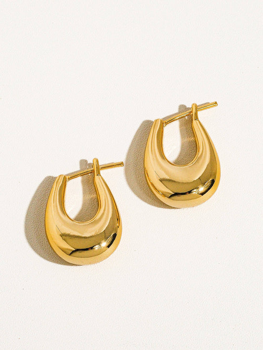 Quinn Classic Droplet Hoop Earring