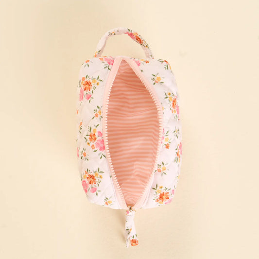 Quilted Cosmetic Pouch–Endless Daydream Cream