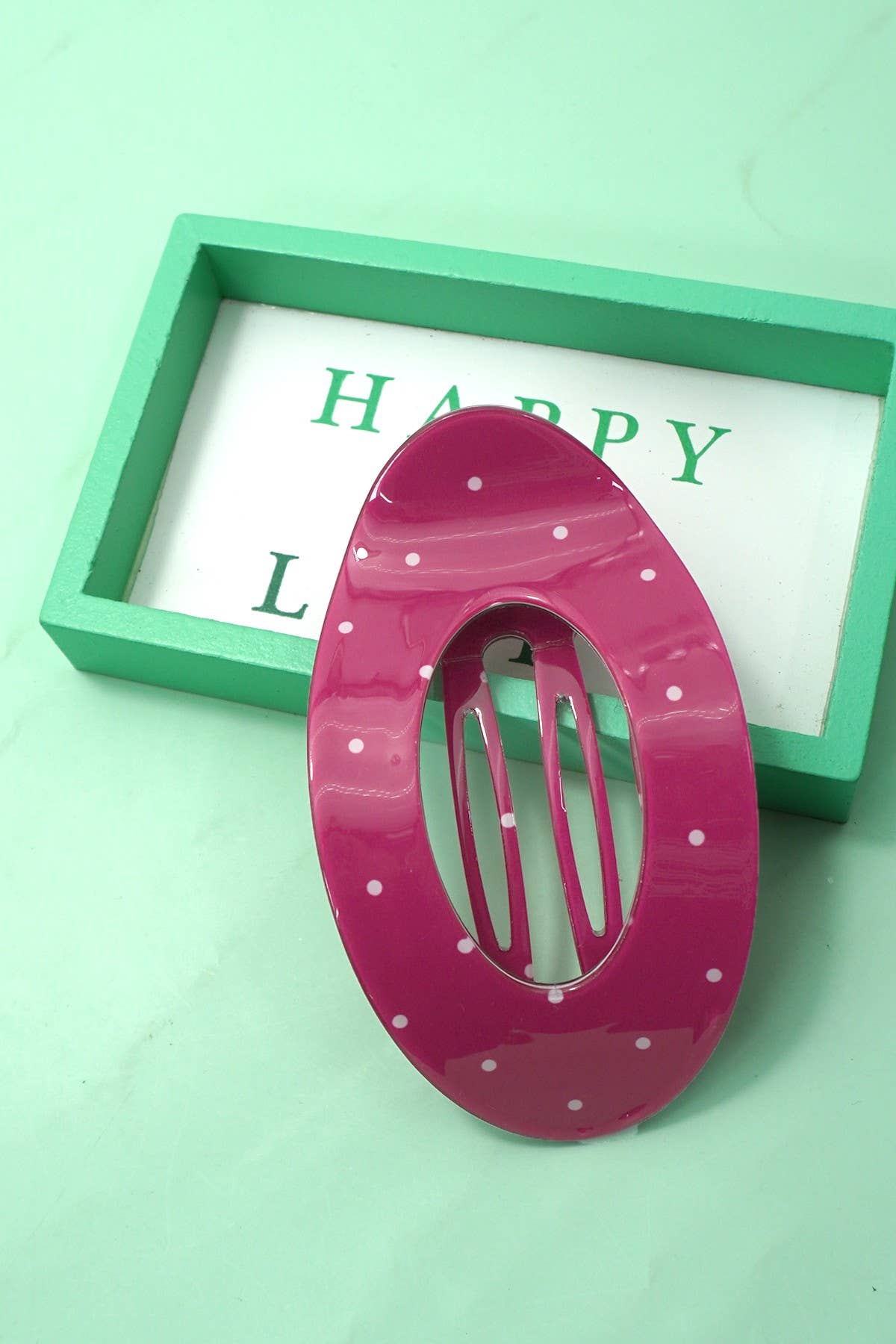 Jumbo Lay Flat Claw Clip - Fuchsia