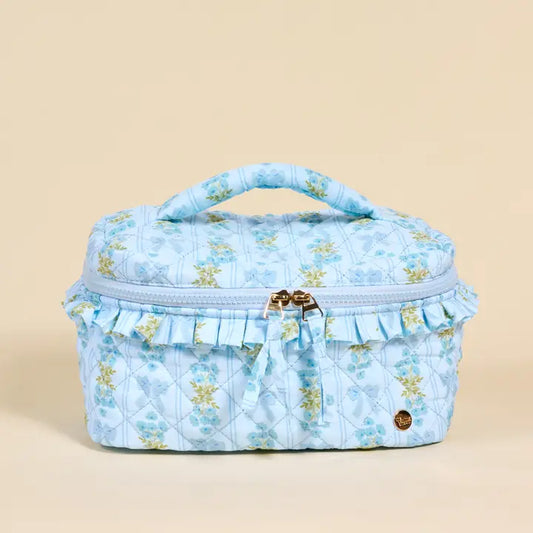 Glam & Go Quilted Cosmetic Bag–Oh So Fancy Blue