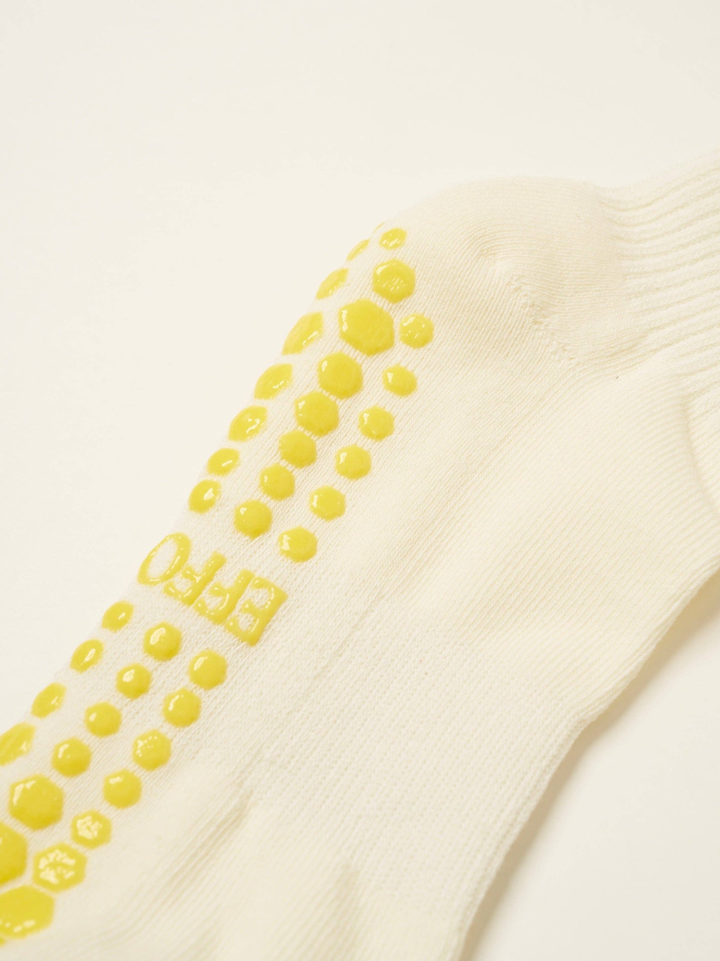 Lemon Ruffle Grip Sock, Pilates Socks