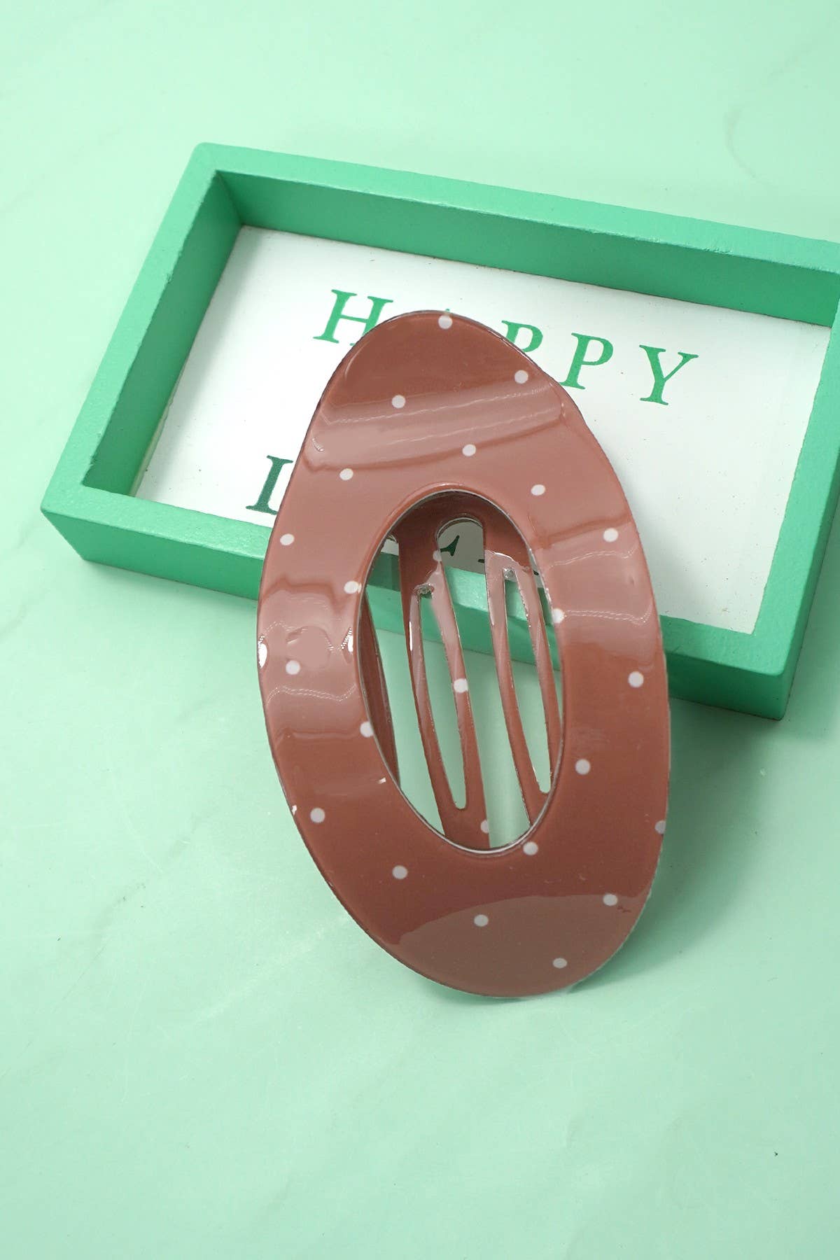 Jumbo Lay Flat Claw Clips - Brown