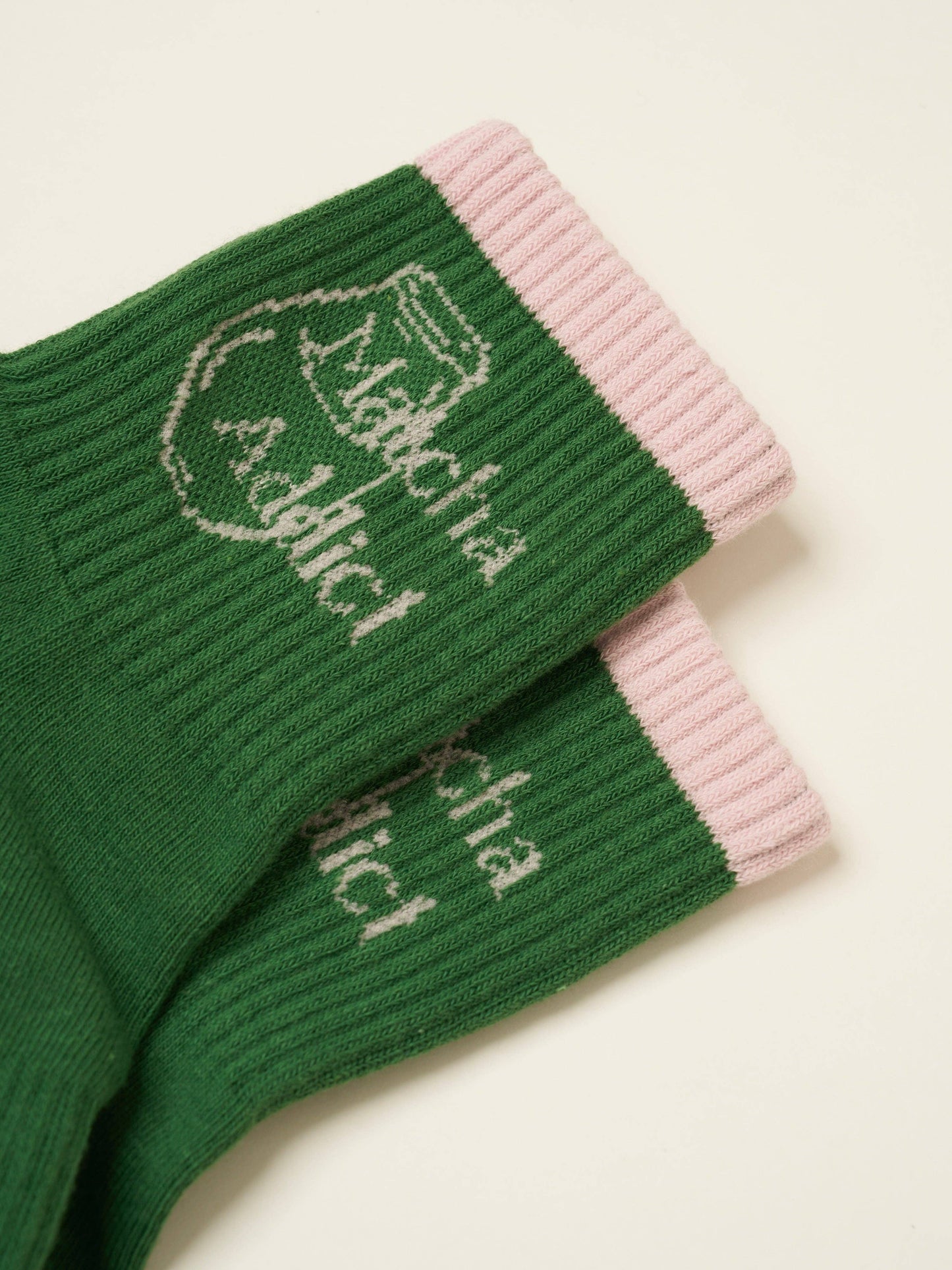 Matcha Addict Grip Sock, Pilates Socks