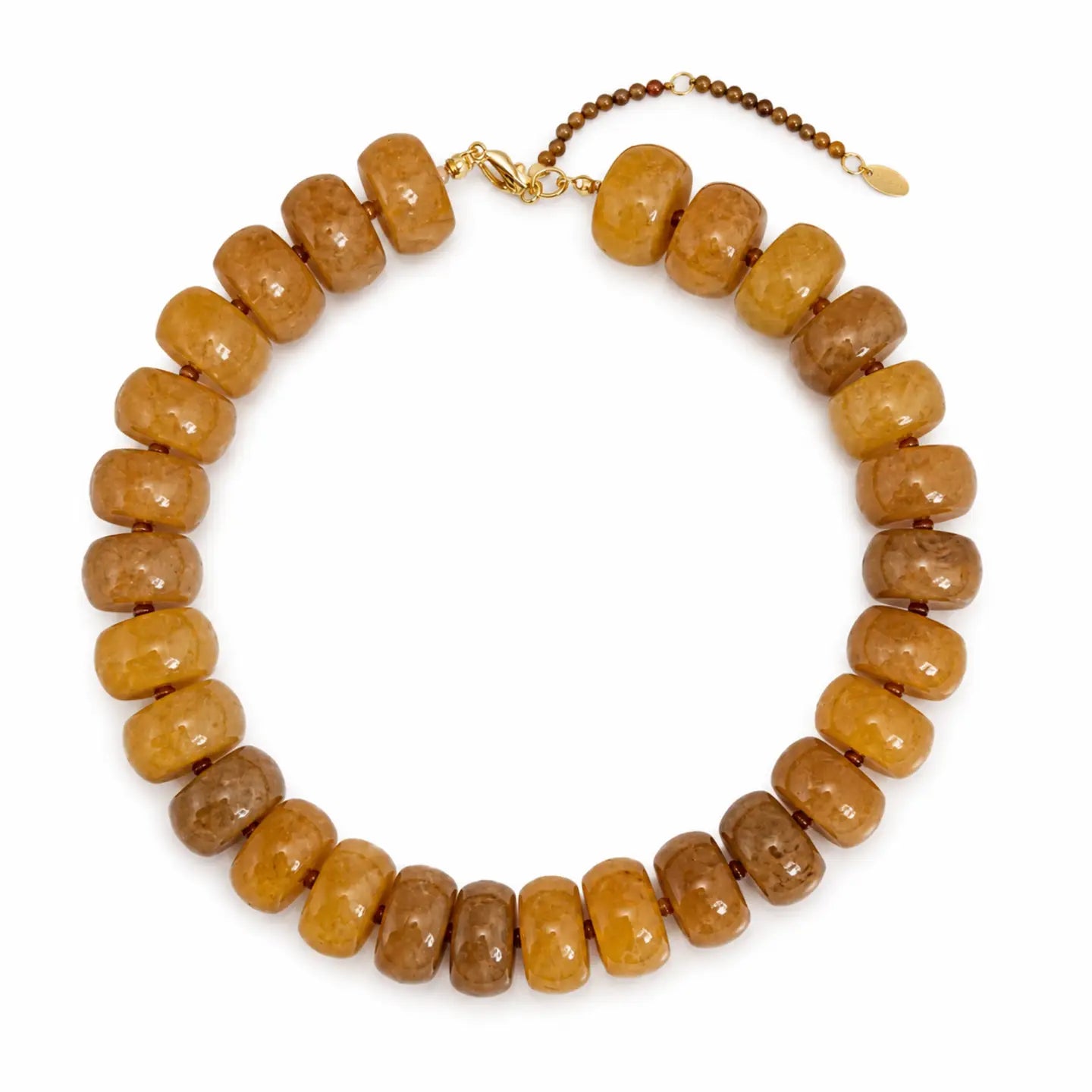 Natural Stone Bead Necklace (Assorted Colors)