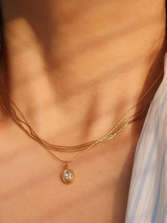 Cornelia Gemstone Necklace