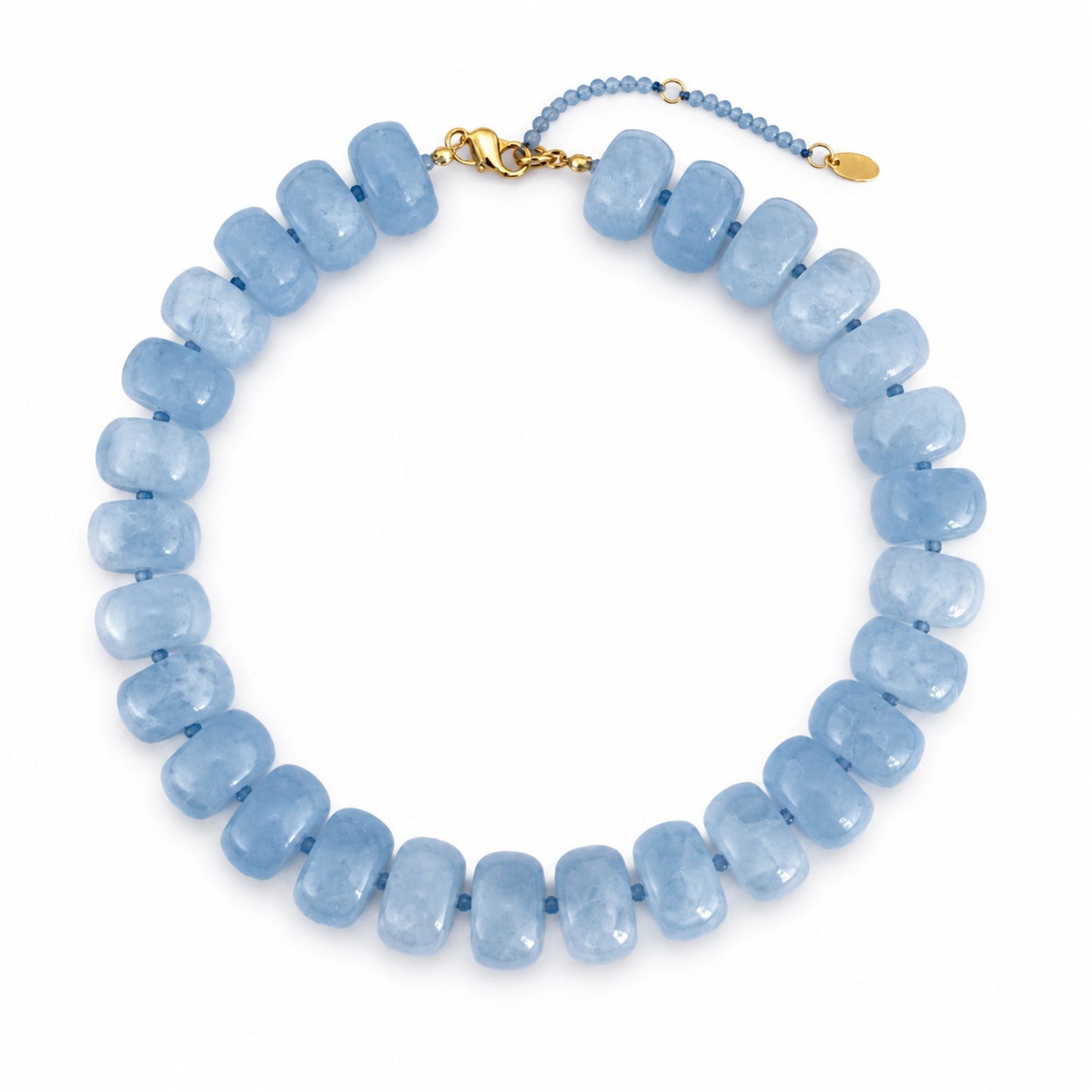 Natural Stone Bead Necklace (Assorted Colors)