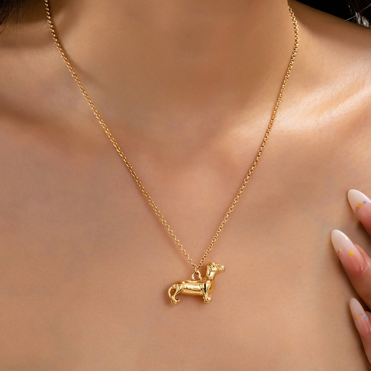 Dachshund Dog Pendant Necklace