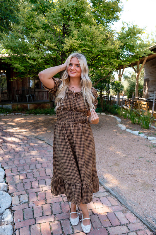 Mable Smocked Midi Dress