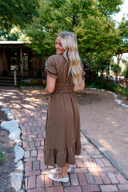 Mable Smocked Midi Dress