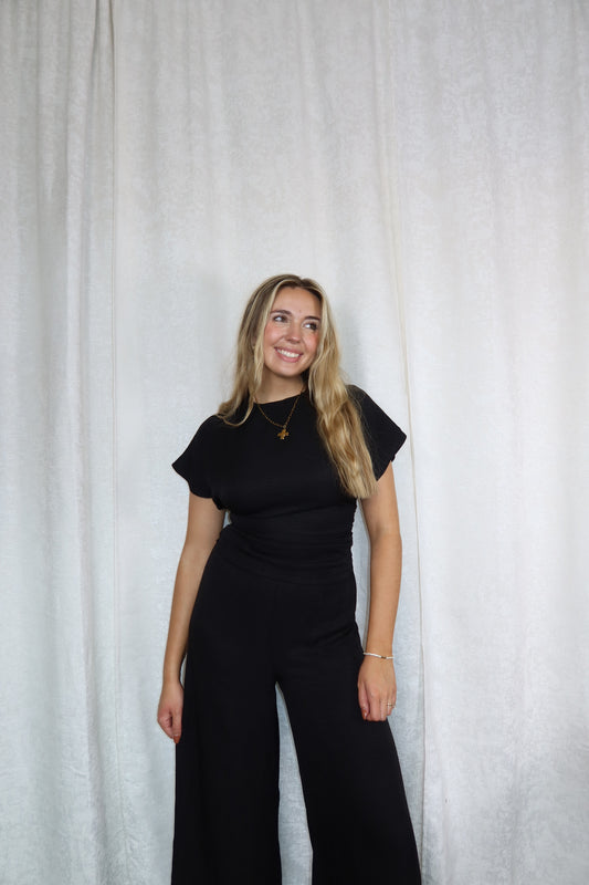 Darla Black Jumpsuit