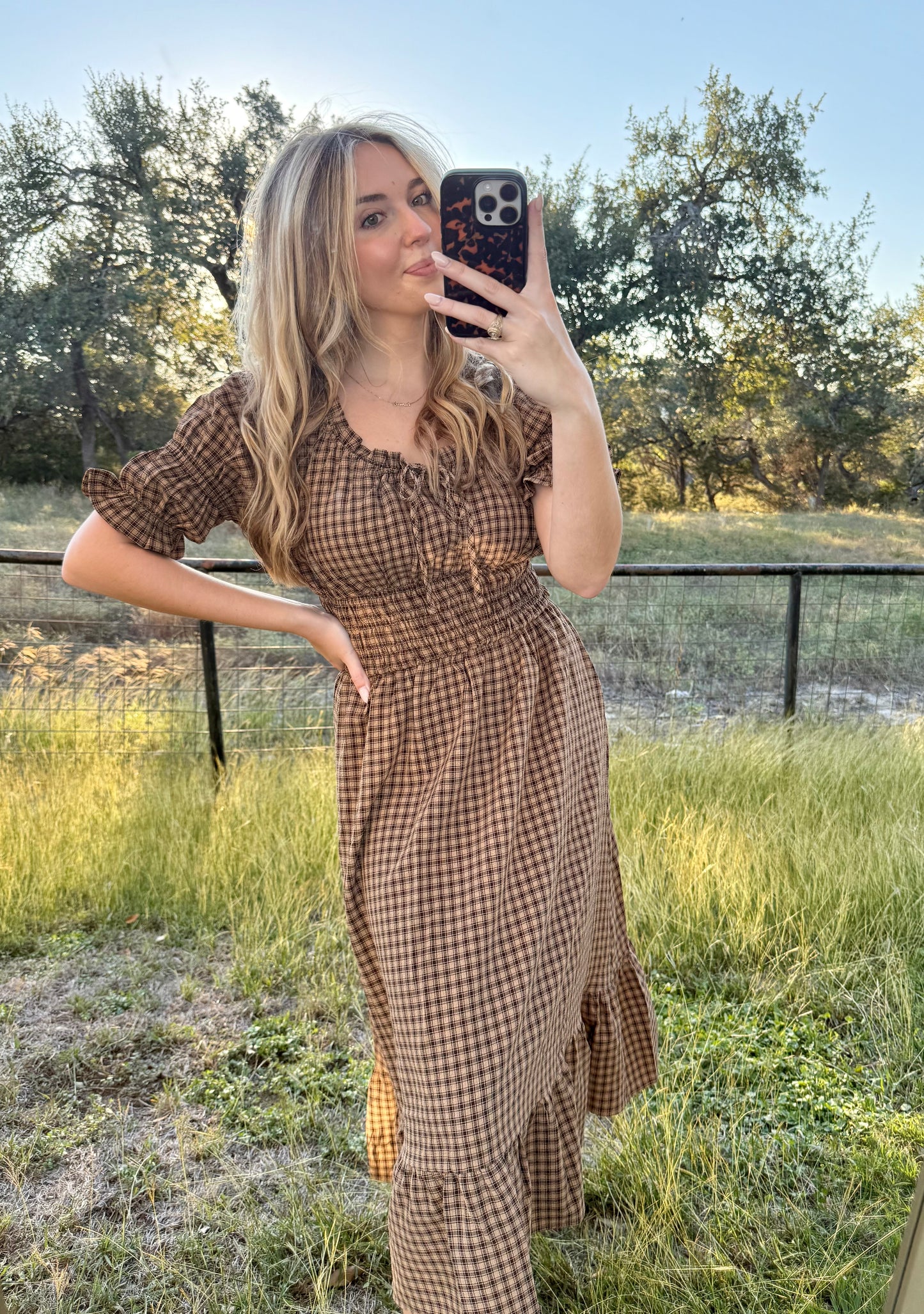Mable Smocked Midi Dress