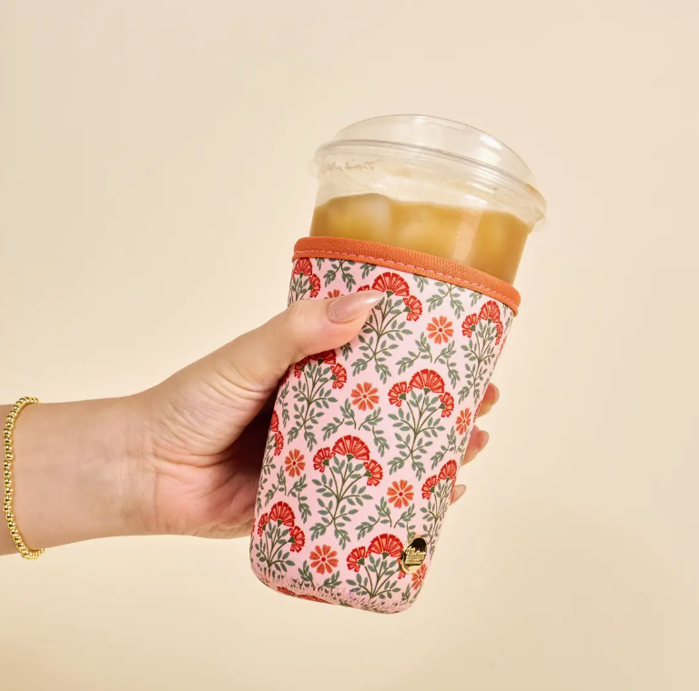 Sip Savvy Drink Sleeve–Large: Everbloom Dusty Rose