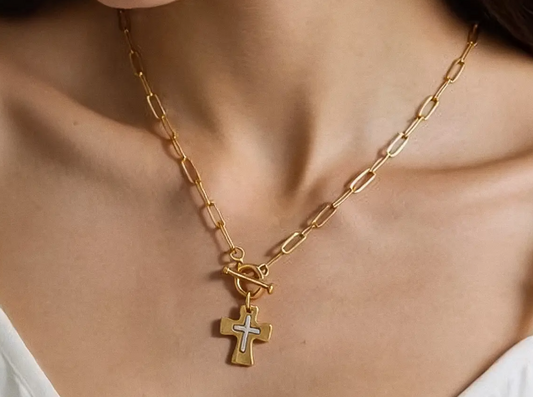 Royale Vintage Cross Necklace
