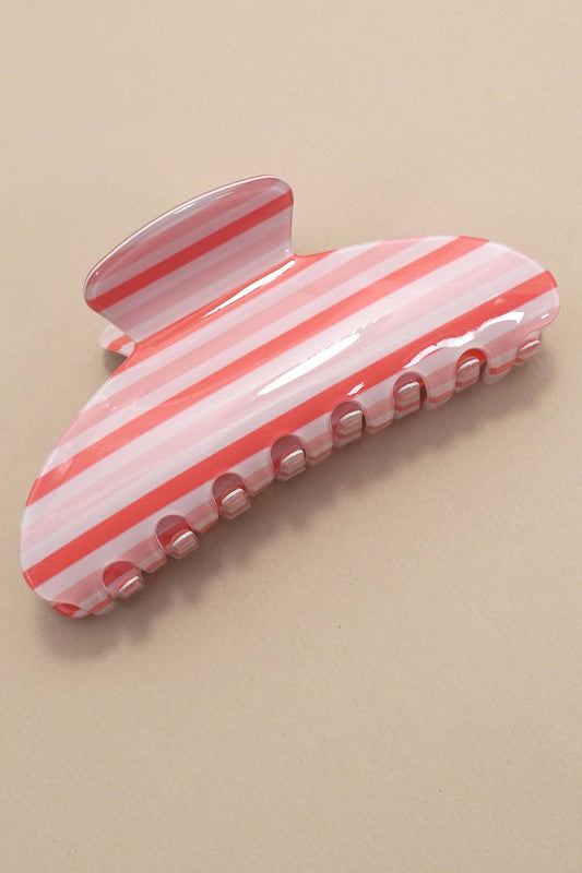 Multi Pink Stripe Hair Clip