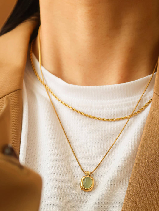 Dax Natural Stone Necklace