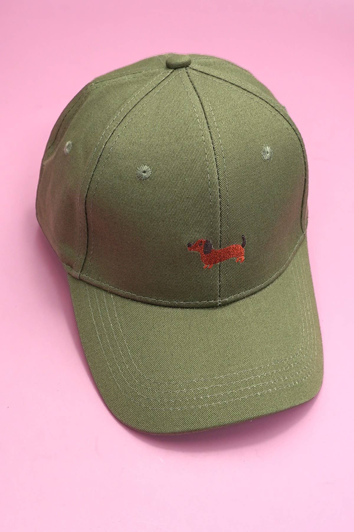 ANIMAL DOG BIRD EMBROIDERY CLASSIC CAP | 40HW746: Green